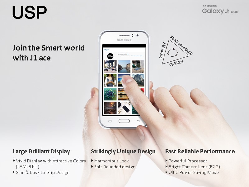 Join the Smart world  with J1 ace Large Brilliant Display  ▶ Vivid